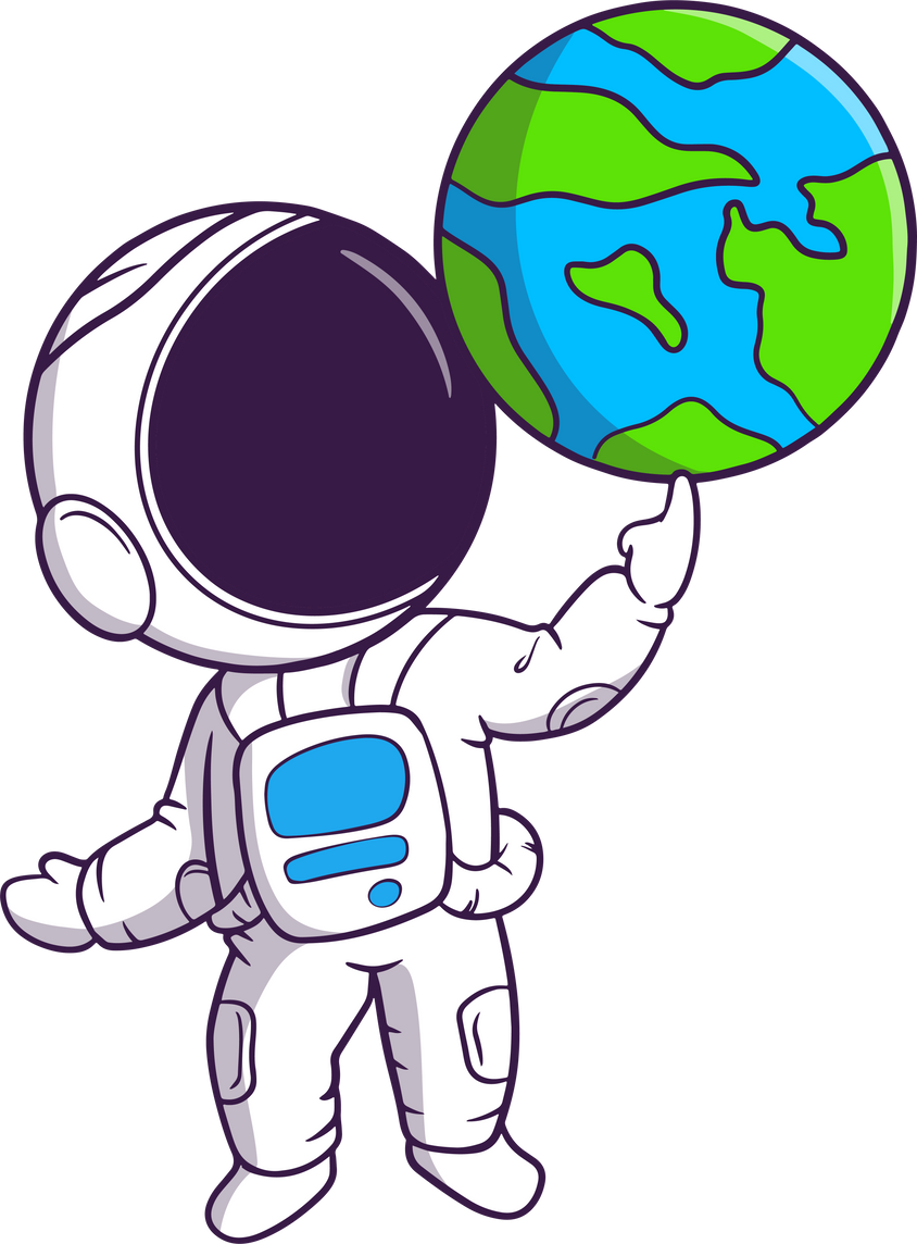 astronaut character playing