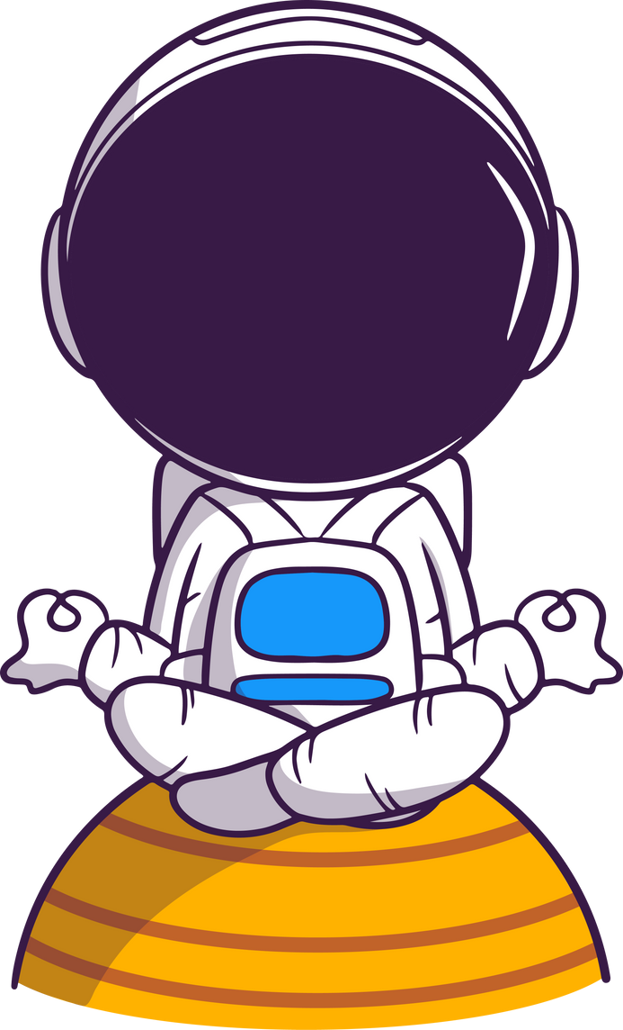 astronaut character meditation