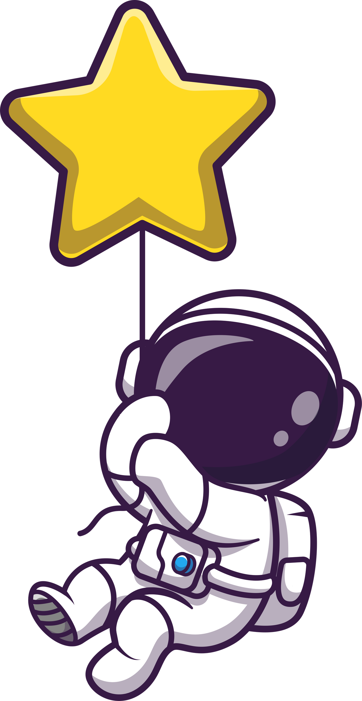 astronaut with the star